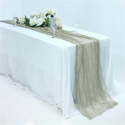 gauze runners|sage table runner clearance.